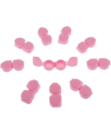 LOVIVER Contact Lens Case Storage Soaking Mini Travel Eyecare Kit R Marked 10 Pcs - Pink as described - Buy Online on SooperMarket.com