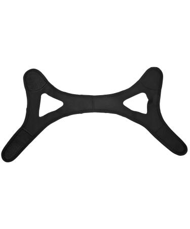 Head Band to Stop Snoring Best Gifts Black Anti Snoring Chin Strap Rubber Soft for Men for All Night
