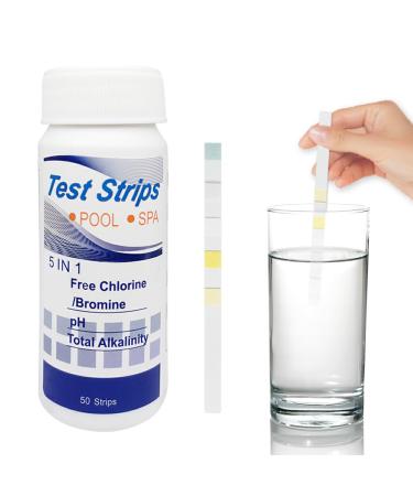 Dajidafu 50piece Easy-to- Test Strips For Precise And Convenient Measurements Water Test Strips PE Pool Test Strip Ph Test Strips seven-in-one 50 pieces/canister seven-in-one 50 pieces/canister - Buy Online on SooperMarket.com