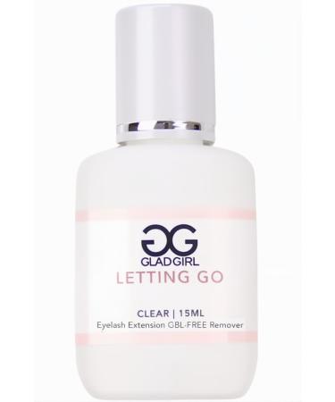 GladGirl Eyelash Extension Glue Remover - Professional High Performance Safe Non-drip Gel Remover - 15 ml - Clear No Odor