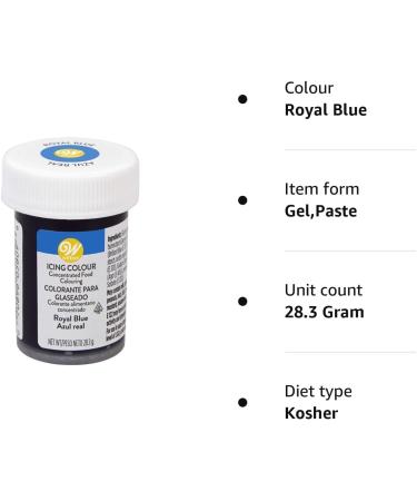 Wilton Royal Blue Gel Icing Colour 28.3 g - Vibrant Edible Food Coloring - Buy Online on SooperMarket.com