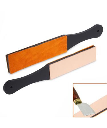 Professional Leather String String & Polishing Paddle - 30x5x2 Double Size PU Leather Manual Razor Sharpening Board - Buy Online on SooperMarket.com