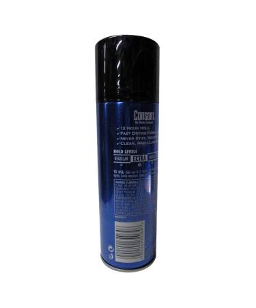 Consort for Men Hair Spray Aerosol Extra Hold 8.3 oz (Pack of 6) - Long-lasting Styling & Hold - Buy Online on SooperMarket.com