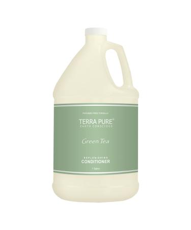 Terra Pure Green Tea Hotel Conditioner | 1 Gallon | For Hospitality & Vacation Rentals to Refill Dispensers | (Single Gallon)