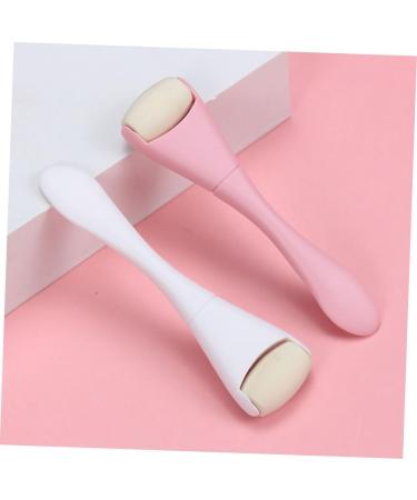 WOONEKY Oil Removal Roller Face Lift Roller Handheld Face Roller Skin Care Roller Oil Absorbing Volcanic Roller Volcano Stone Roller Face Sculpting Tool Rolling Volcano Stone Face Massager 10.30X2.70X1.50CM White - Buy Online on SooperMarket.com