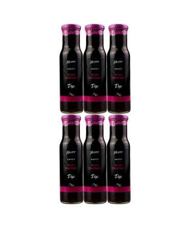 Mumtaz Saucy PLUM Chutney Dip 250g Pack of 6 Ideal For Dipping Dressing & Spreading.