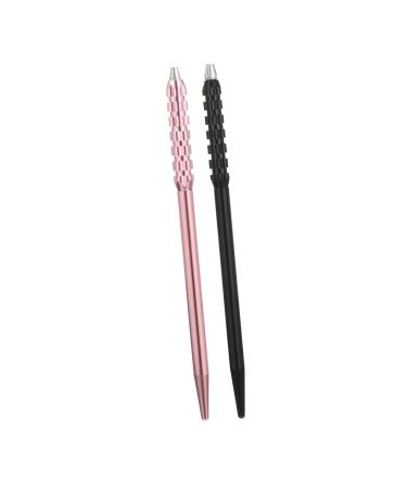 Mikinona Eyebrow Needle Pen 2pcs Embroidery Pen Brow Pencil Eyebrow Pen Embroidered Tattoos Tool Fogging Manual Pen 1 count (Pack of 1) Black