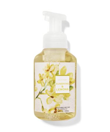 Bath and Body Works White Barn Sunshine and Lemons Gentle Foaming Hand Soap wash 8.75 Ounce Yellow Bottle