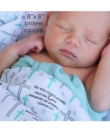 Baby Sensory Security & Teething Lovey Blanket - 8x8 - Minky Dot Fabric - Prayer Design - Buy Online on SooperMarket.com