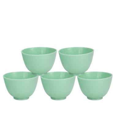 5 Pieces Silicone Bowl Facial Mask Mixing Bowl DIY Face Mask Bowl for Home Use Facial Mask Mud Mask and Other Skincare Products