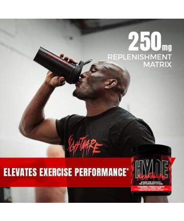 Hyde-Nightmare Pre-Workout Powder | Intense Energy Mental Focus Muscle Pump Pre-Workout | 4g L-Citrulline 2.5g Beta-Alanine 300mg Caffeine 100mg Alpha GPC | 60 Servings (Blood Berry) Blood Berry 60 Servings - Buy Online on SooperMarket.com