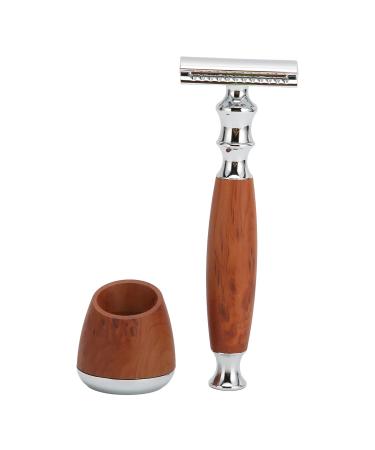 Men razors stainless steel with travel case wet razor razor work Double edge razor blades razor set with stand (not included)
