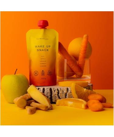 Pack of 2 |Nutrino Lab Puree Mix 200g (Wake Up Snack Functional Mix - Apple Orange Carrot Ginger) - Buy Online on SooperMarket.com