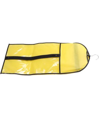Wig Stand Hair Extension Storage Bag Portable Dustproof Hair Extension Holder with Zipper for Daily Travel Use (Yellow) - Buy Online on SooperMarket.com