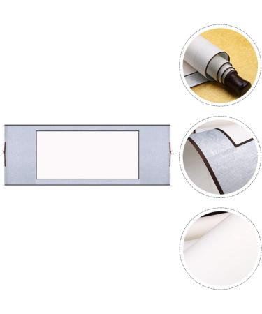 STOBOK 2pcs Blank Rice Paper Scroll Decked Accessories Quill Household Blank Scroll Office Set Wall Hanging Silverx2pcs 1.5X40X117CMx2pcs - Buy Online on SooperMarket.com