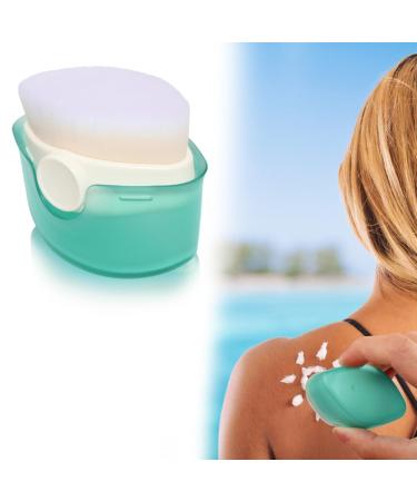 SonKu Sunblock Buddy Brush with Protective Caps Sunscreen Applicator for Kids & Families Sun Cream Brush for Baby-White
