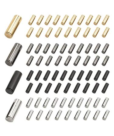 Asamuyu 80 Sets 4 Colors Shoelace Tips Alloy Shoelace Head and Cords End Replacement Tips for DIY Repairing and Design Making
