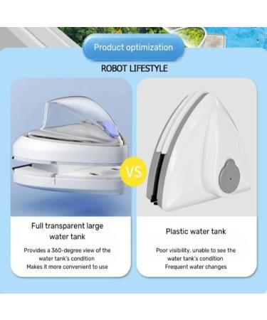 ZABEES Magnetic Window Cleaner Automatic Water Outlet Glass Wiper Adjustable Super Strong Magnet Double Glass Water 3mm-35mm 15-26mm - Buy Online on SooperMarket.com