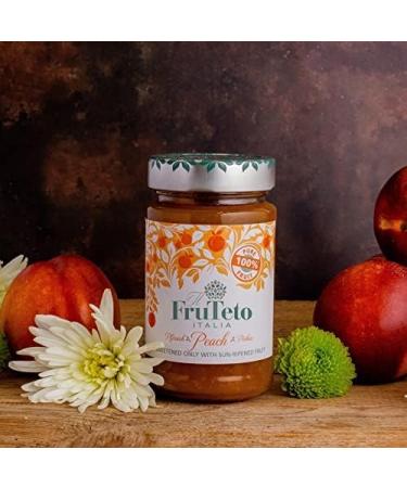 il FruTeto Italia 100% Peach organic fruit spread. PACK OF TWO JARS. 2 x 250g. MADE IN TUSCANY only with fruit. No Added Sugar. No Preservatives. - Buy Online on SooperMarket.com