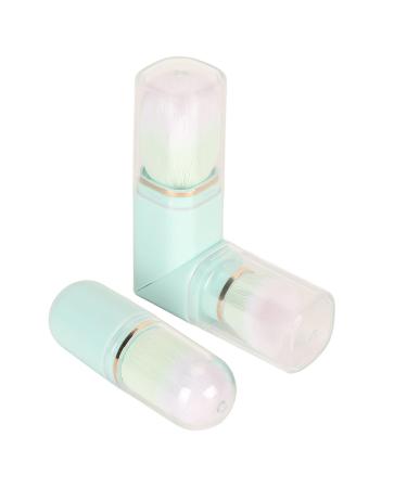 Portable Double Headed Retractable Makeup Brush Set - Blue Capsule Design for Travel | Powder Blush Tool Kit - Buy Online on SooperMarket.com