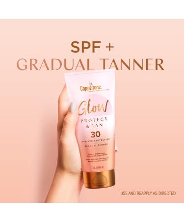 Coppertone Glow Protect and Tan Sunscreen Lotion + Gradual Self Tanner SPF 30 - 5 Fl Oz Tube (Pack of 2) - Buy Online on SooperMarket.com