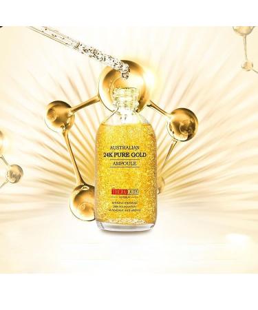 24K Pure Gold Ampoule - Hydrating Lifting & Moisturizing Facial Essence (100ml) | Australian Skincare - Buy Online on SooperMarket.com
