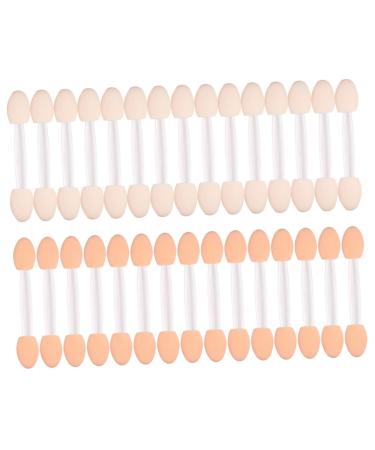 Baluue 30pcs Eyeshadow Brush Makeup Eye Shadow Applicator Sticks Eyeshadow for Beginner White
