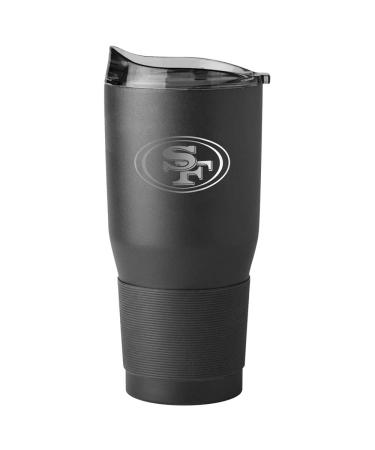 logobrands San Francisco 49ers 30oz. Black Powder Coat Ultra Travel Mug