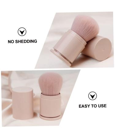 NOLITOY Powder Brush - Fluffy Blush & Foundation Makeup Brush | Portable Pink Cosmetic Tool for Flawless Blending - Buy Online on SooperMarket.com
