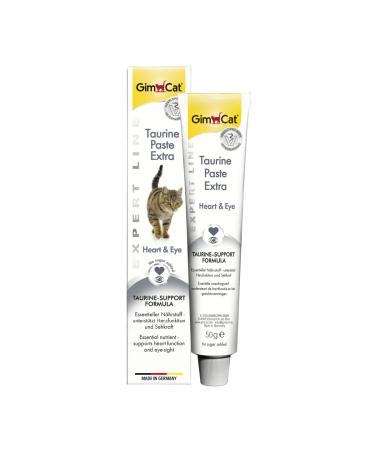 GimCat EXPERT LINE Taurine Paste Extra - This functional cat snack boosts heart function and vision - 1 tube (1 x 50 g)