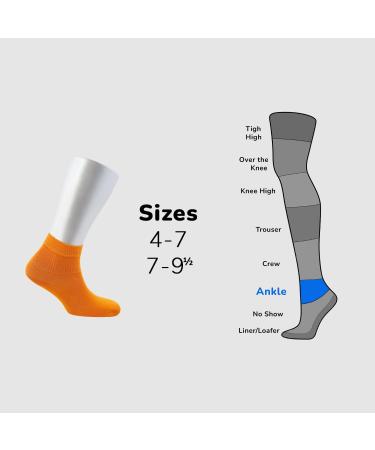 Cosyfeel Women Loose Diabetic Socks | 4-Pack Neuropathy Ankle Socks for Ladies | Super Soft Eco-Friendly Bamboo Material | Durable with Seamless Toe | Multicolour Patterns | 4 Seasons 4-7 ASSORTED-2 (LIL/B-BN/OR-PE/YL) - Buy Online on SooperMarket.com