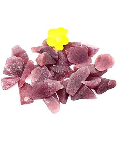 300g Natural raw Polished Strawberry Quartz Crystal Stones - Buy Online on SooperMarket.com