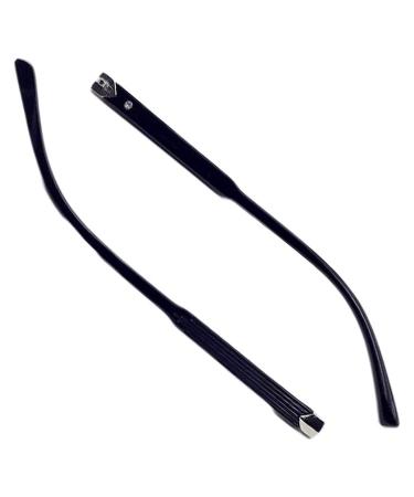 RANARA Replacement Eyeglass End Tips Eyeglass Legs Eyeglass Accessories 1 Pair Plastic Eyeglass Arms Eyeglass Replacement Temples Black