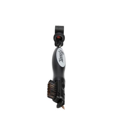 Frogger BrushPro Latch-It Golf Club Cleaner with Ergonomic Grip and Latch-it Magnet | Sturdy Golf Brush and Groove Cleaner with Advanced Scrub Cleaning Technology for Professional Golfers Gray