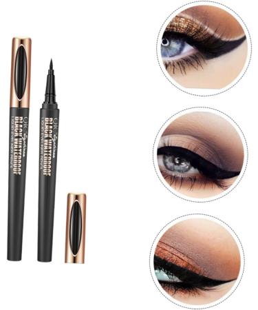 BELLIFFY 2pcs Makeup Eyeliner Waterproof Makeup Pencils for Eyes Gel Liner Eyeliner Eye Beauty Pens Abs Shell - Buy Online on SooperMarket.com