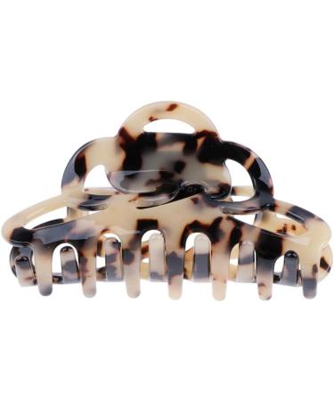 F Fityle Women's Vintage Hair Gripper Clip - Acrylic Hair Claw Stylish Leopard Design for Effortless Elegance - Buy Online on SooperMarket.com