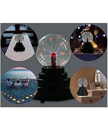 Plasma Ball Static Magic Ball Touch Sound Lightning Sensitive Electric Globe Static Light USB or Battery Powered Perfect for Bedroom Office Bar Gift - Buy Online on SooperMarket.com