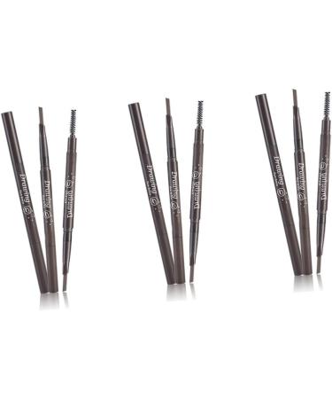 HAPINARY 3pcs 2 1 Eyebrow Pencil Waterproof Eyebrow Pencils Eyebrow Brush Waterproof Brow Pencil Stand Preamp - Buy Online on SooperMarket.com