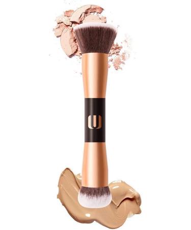Double Ended Foundation Brush Makeup Concealer Brushes 2-in-1 Contour Brush Flawless Make Up Brush Ideal for Liquid Cream Powder Blending Buffing Concealer - Buy Online on SooperMarket.com