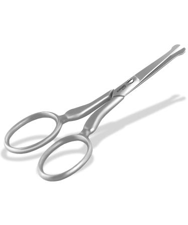 Bartscher Solingen Hair Schrebar care scissors with one -sided micro toothing made in germany mustache stainless steel stainless steel rustproof for shortening beards ear hair and nasal hair (3.5 inches)