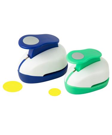2PCS Circle Punch 1inch+ 5/8inch Hole Punch Shapes Paper Punch Circle Cutter for Paper crafts Scrapbook Punches Bottle Caps for Crafts Earring Card Craft Punch for Nail Strips Whole Puncher(16mm+25mm) 2PCS circle 16mm+25...
