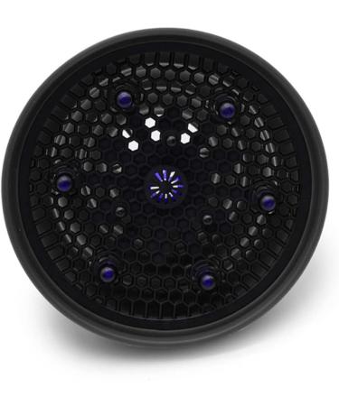 Universal Silicone Hair Dryer Diffuser | Curl Diffuser Attachment for Curly Hair | Hair Care Accessory (13.8x13.8cm Black - Buy Online on SooperMarket.com