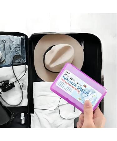 Unscented Travel Laundry Detergent Sheets | Concentrated Fragrance-Free Soap | 32 Loads | Travel Size | Eco-Friendly & Convenient - Buy Online on SooperMarket.com