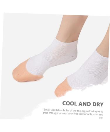 Cabilock 6pcs Silicone Gel Toe Protector Set - Reusable Dance Shoe Filler for Daily Use | Breathable Toe Sleeve Accessory - Buy Online on SooperMarket.com