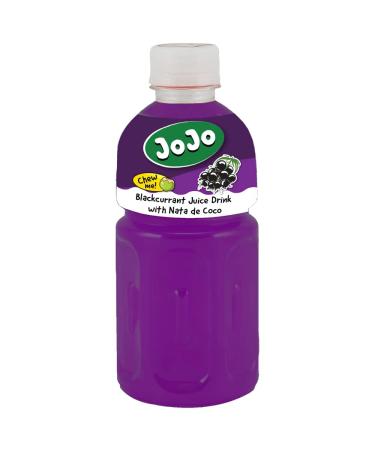 JoJo Blackcurrant Flavoured Drink with Nata De Coco 320ml (Pack of 6)