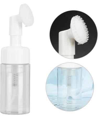 Portable Mousse Foaming Empty Bottle Refillable Travel Dispenser Container for Home Gift(100ML brush head white and transparent) - Buy Online on SooperMarket.com
