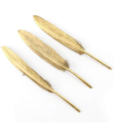 Sowder 50pcs 4-6inch Colorful Gold Goose Feathers for Art Craft Party Decoration - Duck Feather(Gold) - Buy Online on SooperMarket.com