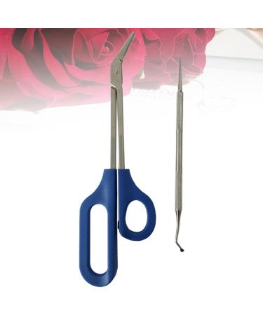 FOMIYES 2 Sets Daily Life Grooming Kit Stainless Steel Limas De U as Silver Color Fingernail Files Everyday Dal for a Friend Nail Kit Manicure Kit Elder Nail Long Handle - Buy Online on SooperMarket.com