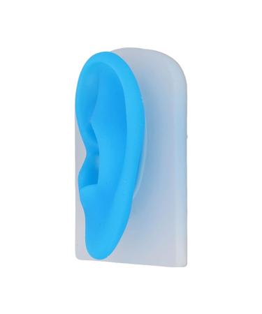 Silicone Left Ear Piercing Model - Flexible & Durable Teaching Tool with Transparent Base - Buy Online on SooperMarket.com