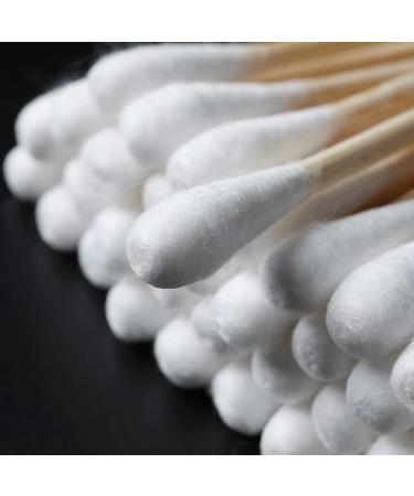 500 Pack 3.93 Inch Long Cotton Swabs with Wooden Sticks for Wound Care and Cleaning - Buy Online on SooperMarket.com